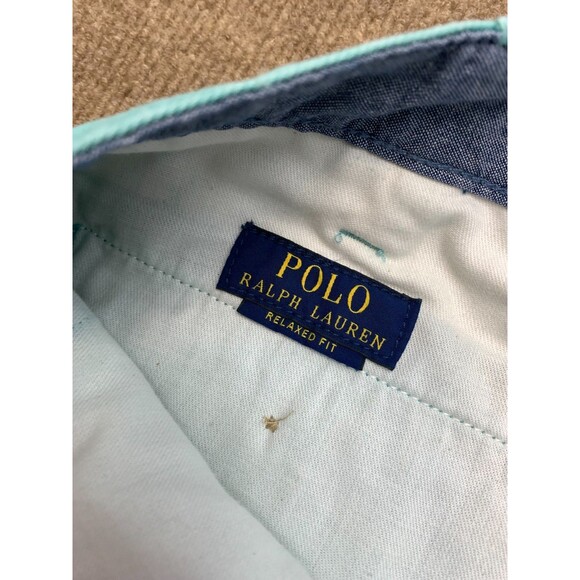 Polo Ralph Lauren Shorts Mens 32 Relaxed Fit Flat Front Chino Pre-Washed Preppy - Picture 7 of 9